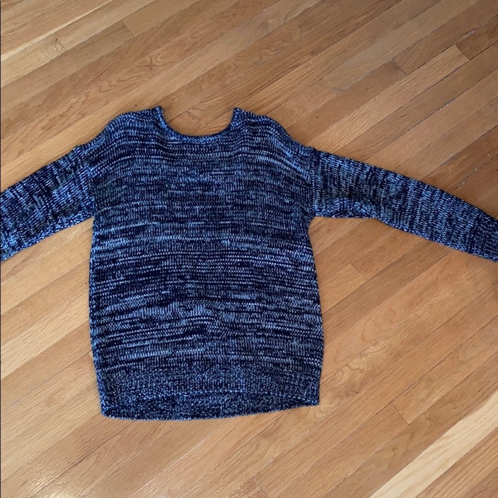 Backless gray sweater- open back gray